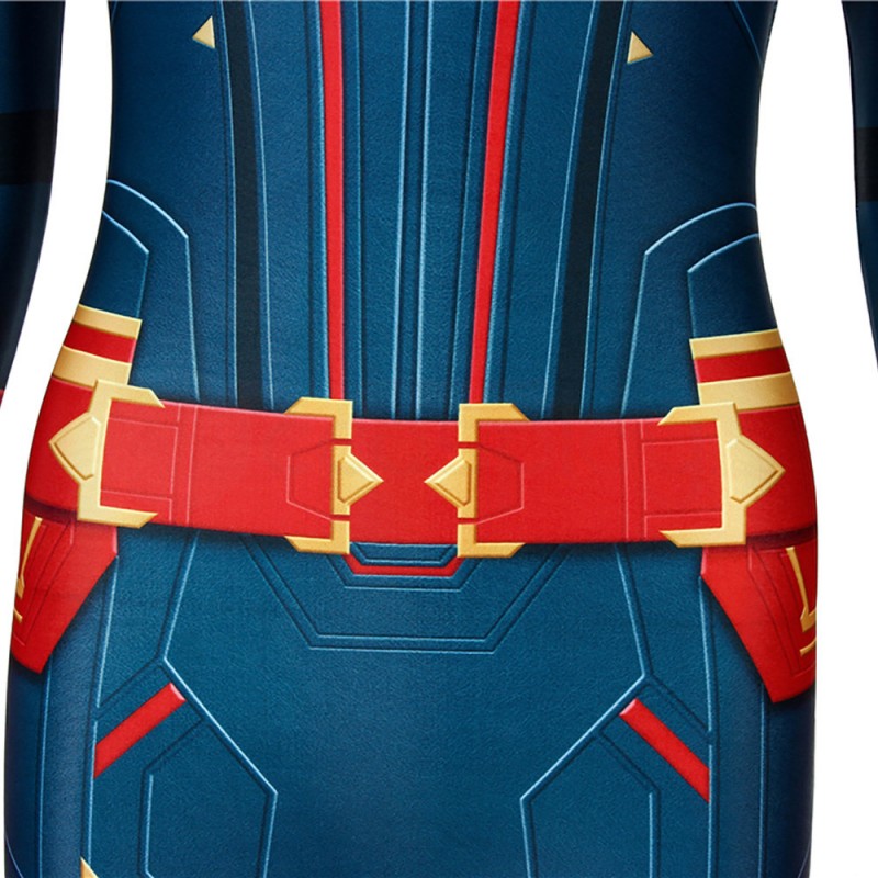 Carol Danvers Cosplay Costume Captain Marvel Cosplay Jumpsuit