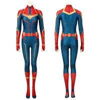 Carol Danvers Cosplay Costume Captain Marvel Cosplay Jumpsuit