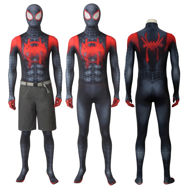 Spider-Man Into the Spider-Verse Cosplay Jumpsuits Miles Morales Suit