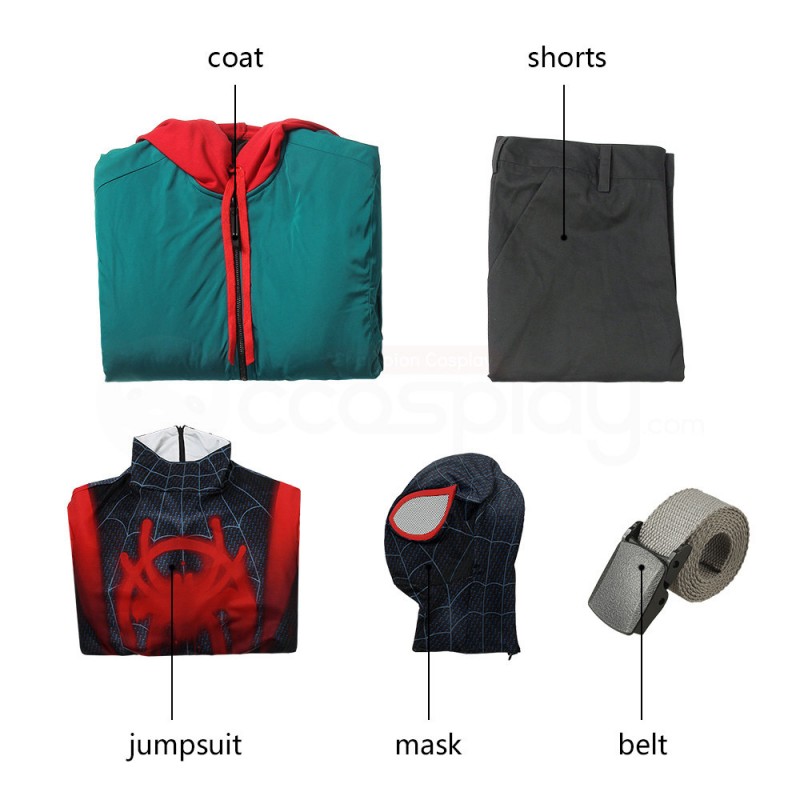 Spider-Man Into the Spider-Verse Cosplay Jumpsuits Miles Morales Suit