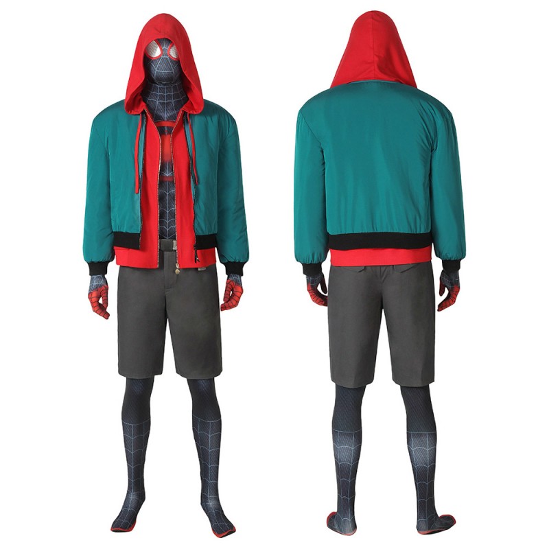 Spider-Man Into the Spider-Verse Cosplay Jumpsuits Miles Morales Suit