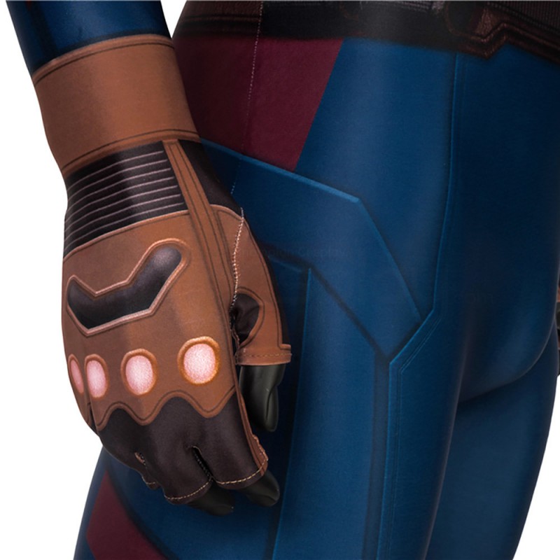 Captain America Jumpsuit Avengers 4 Endgame Steve Rogers Cosplay Costume