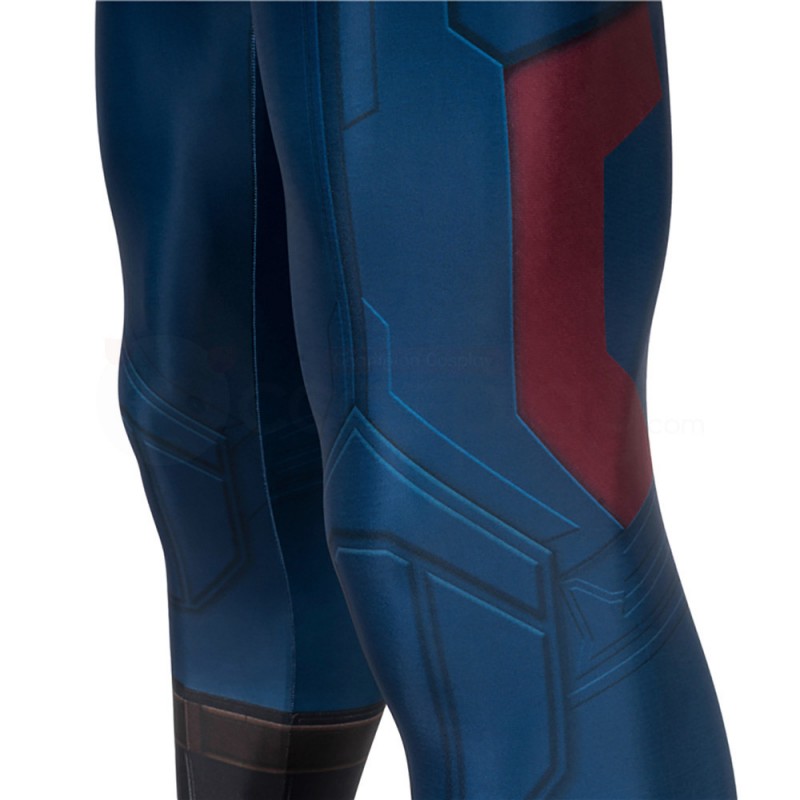 Captain America Jumpsuit Avengers 4 Endgame Steve Rogers Cosplay Costume