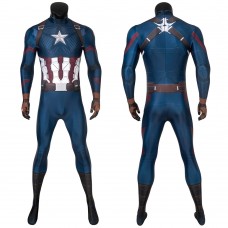 Captain America Jumpsuit Avengers 4 Endgame Steve Rogers Cosplay Costume