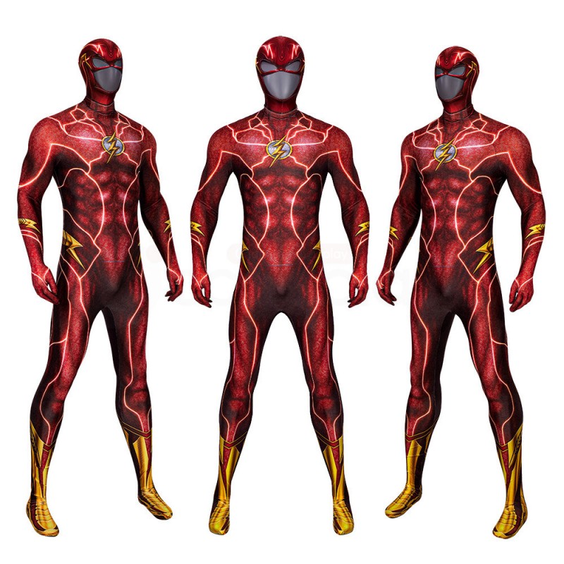 Point Cosplay Costume TF Barry Allen Red Jumpsuit