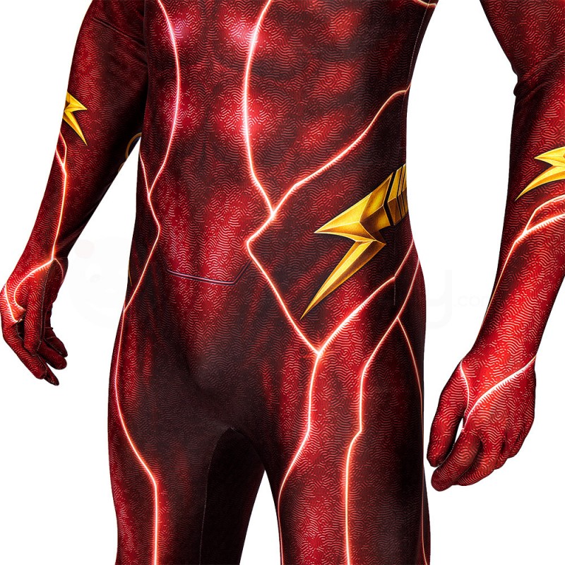 Flashpoint Cosplay Costume TF Barry Allen Red Jumpsuit