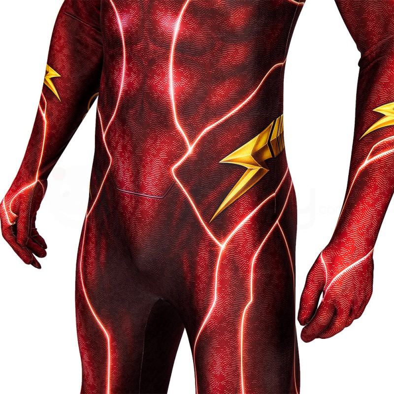 Point Cosplay Costume TF Barry Allen Red Jumpsuit