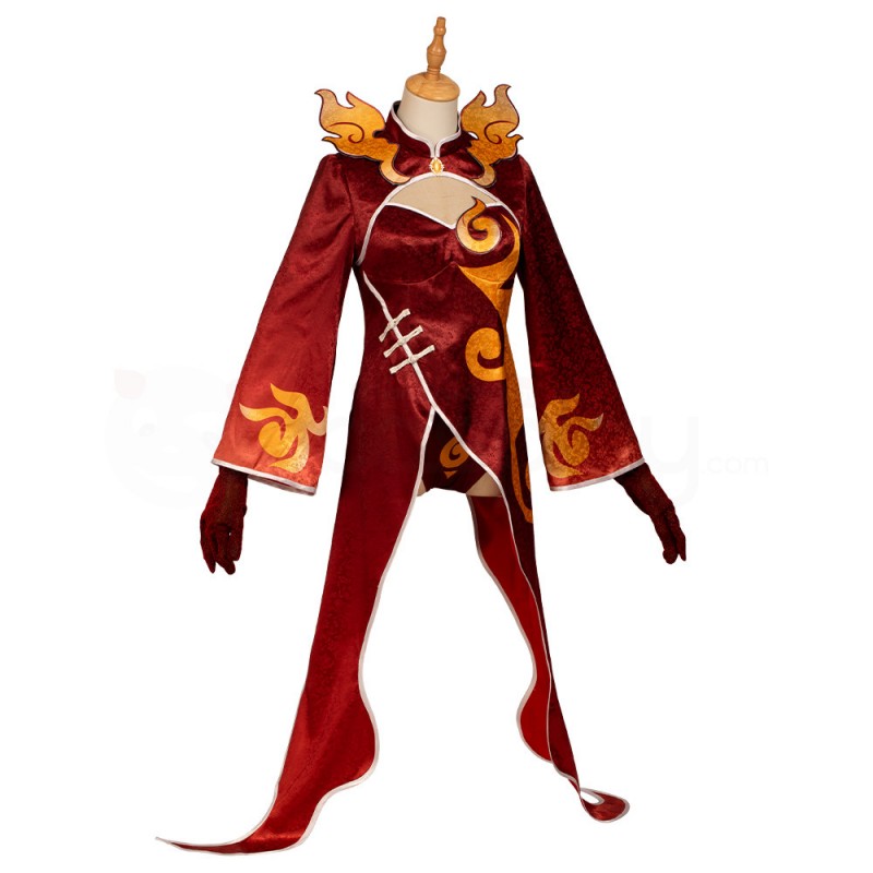 Fire Yakshas Costume Genshin Impact Cosplay Suit