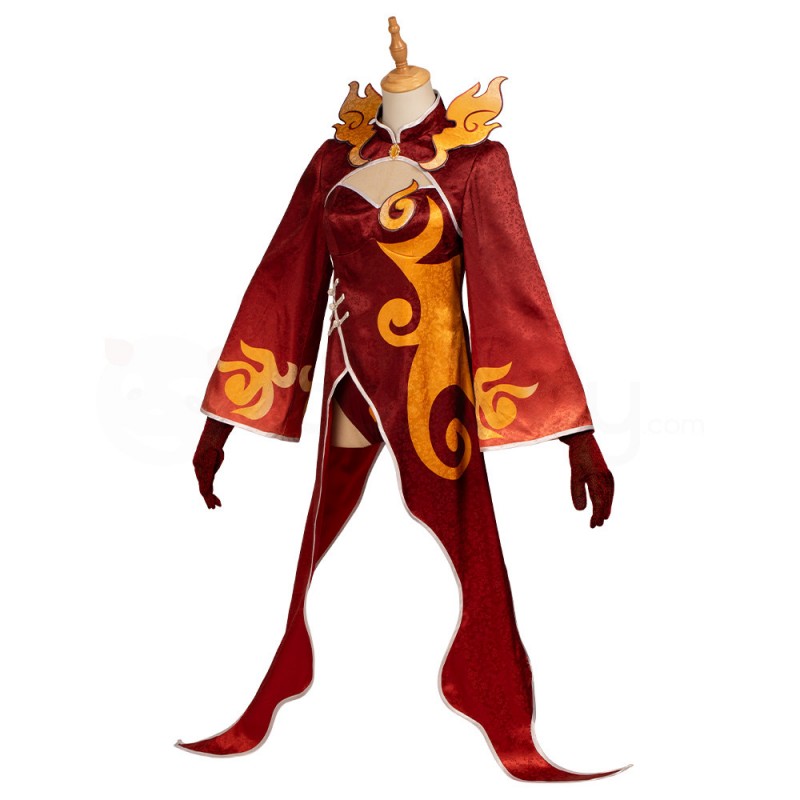 Fire Yakshas Costume Genshin Impact Cosplay Suit