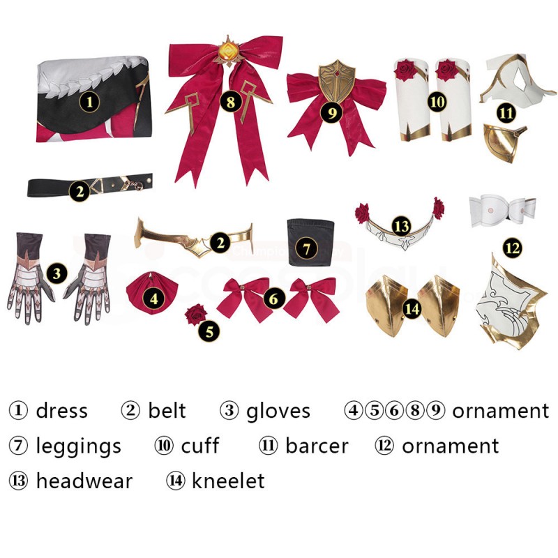 Noelle Cosplay Costumes Genshin Impact Halloween Suit