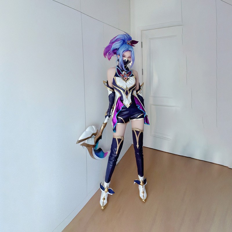 LOL Star Guardian Akali Cosplay Costume 2022 League Of Legends Cosplay Suit