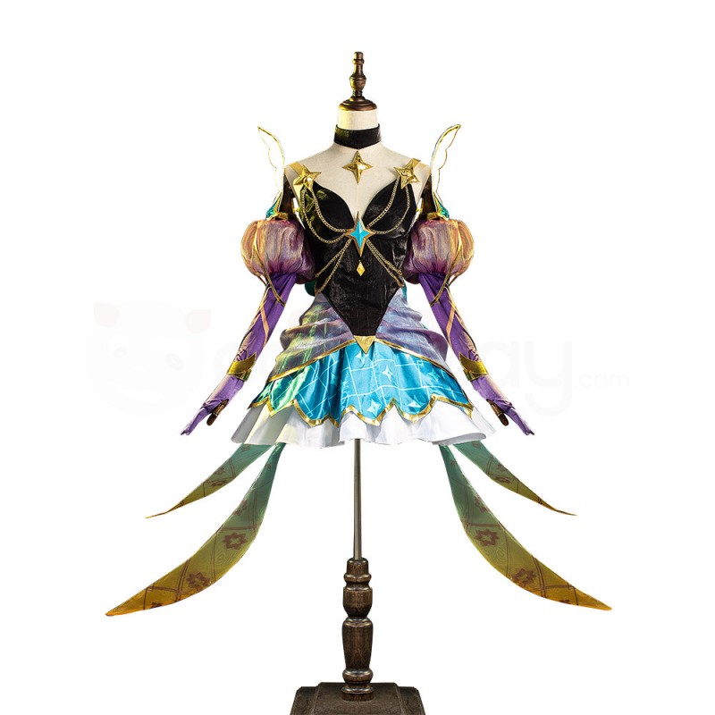 LOL Prestige Star Guardian Syndra Cosplay Costume League Of Legends Dress Suit