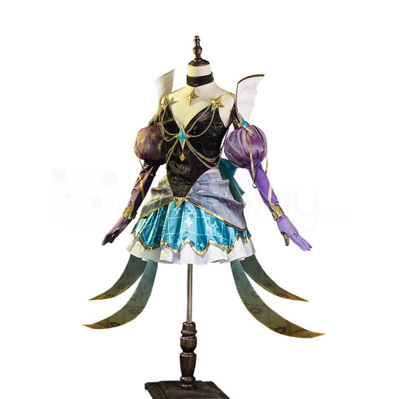 LOL Prestige Star Guardian Syndra Cosplay Costume League Of Legends Dress Suit