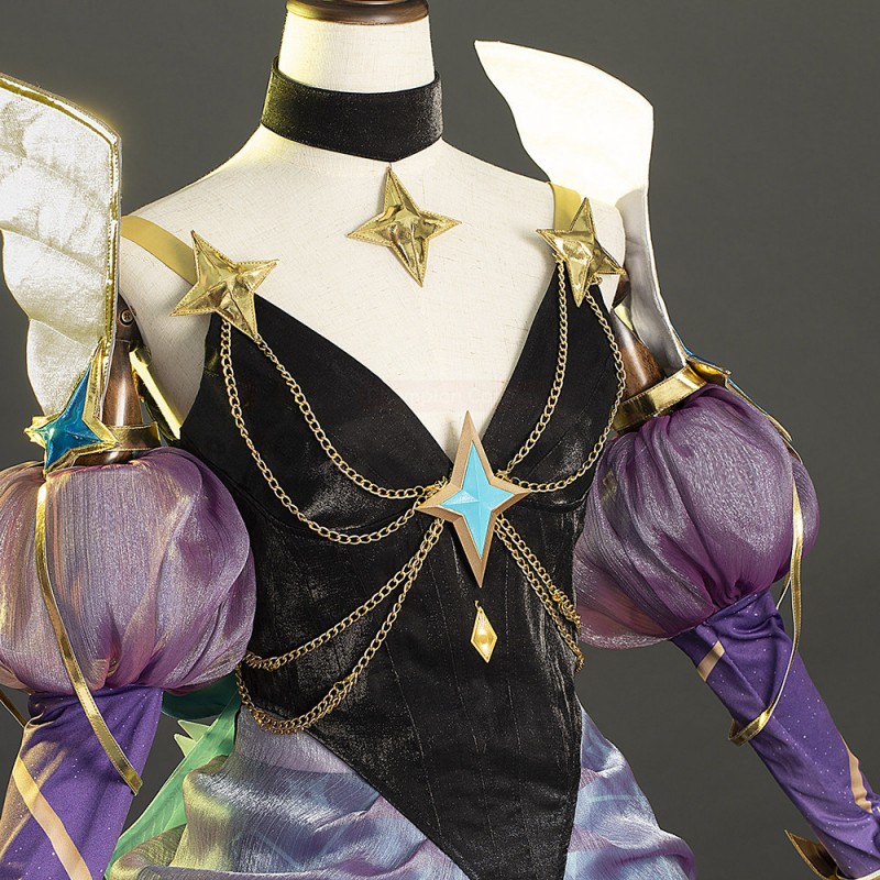 LOL Prestige Star Guardian Syndra Cosplay Costume League Of Legends Dress Suit