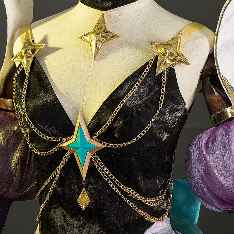 LOL Prestige Star Guardian Syndra Cosplay Costume League Of Legends Dress Suit