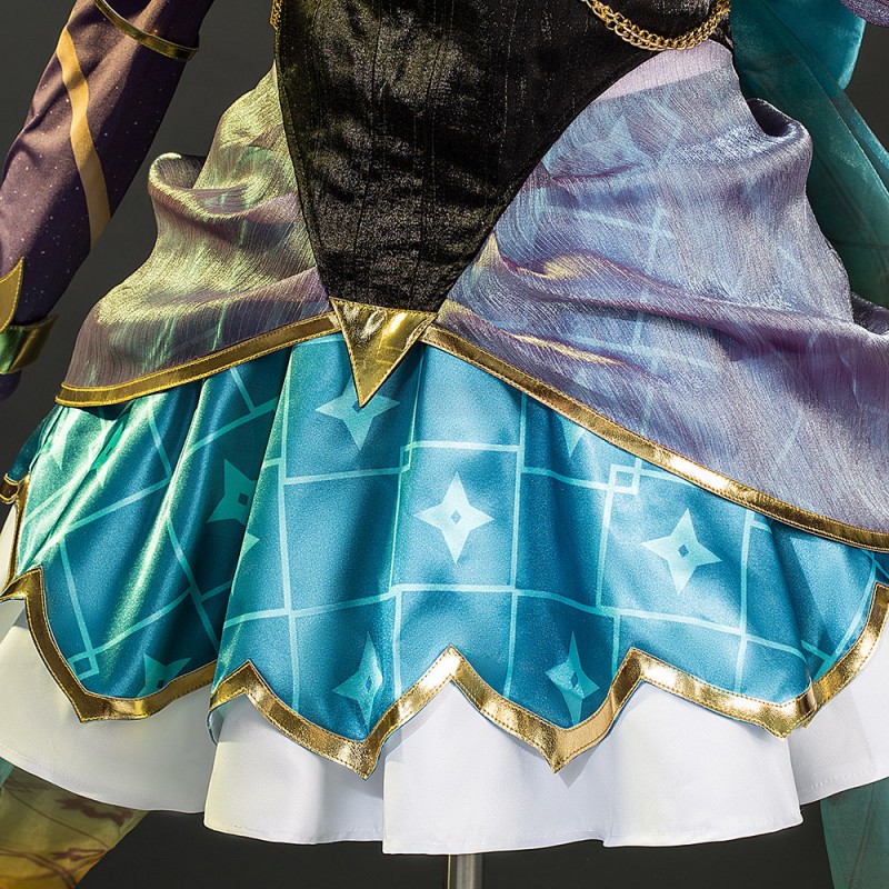 LOL Prestige Star Guardian Syndra Cosplay Costume League Of Legends Dress Suit
