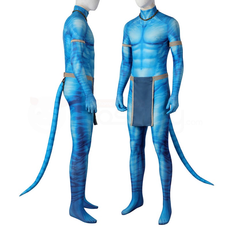 Avatar 2 The Way of Water Jake Sully Cosplay Costume Halloween Jumpsuit