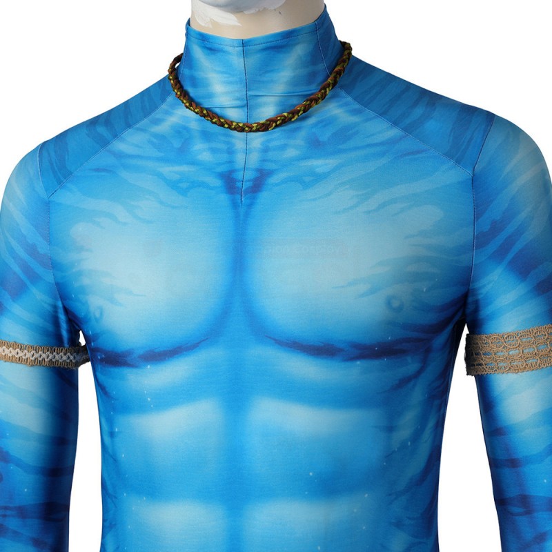 Avatar 2 The Way of Water Jake Sully Cosplay Costume Halloween Jumpsuit