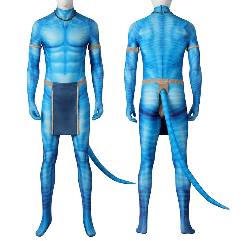 Avatar 2 The Way of Water Jake Sully Cosplay Costume Halloween Jumpsuit