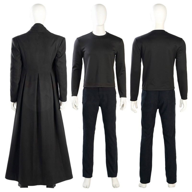 Neil Gaiman Black Suit Tom Sturridge Cosplay Costume