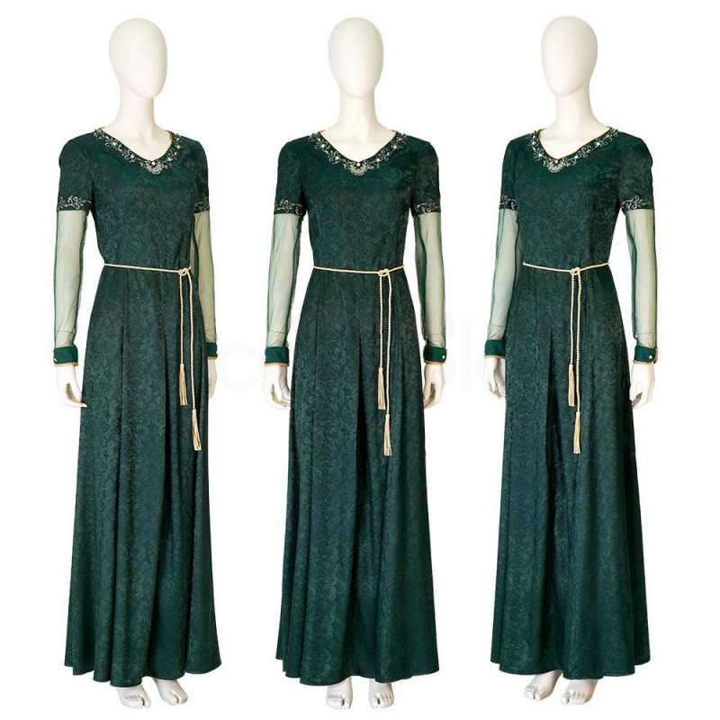 Alicent Hightower Green Dress Cosplay Costume