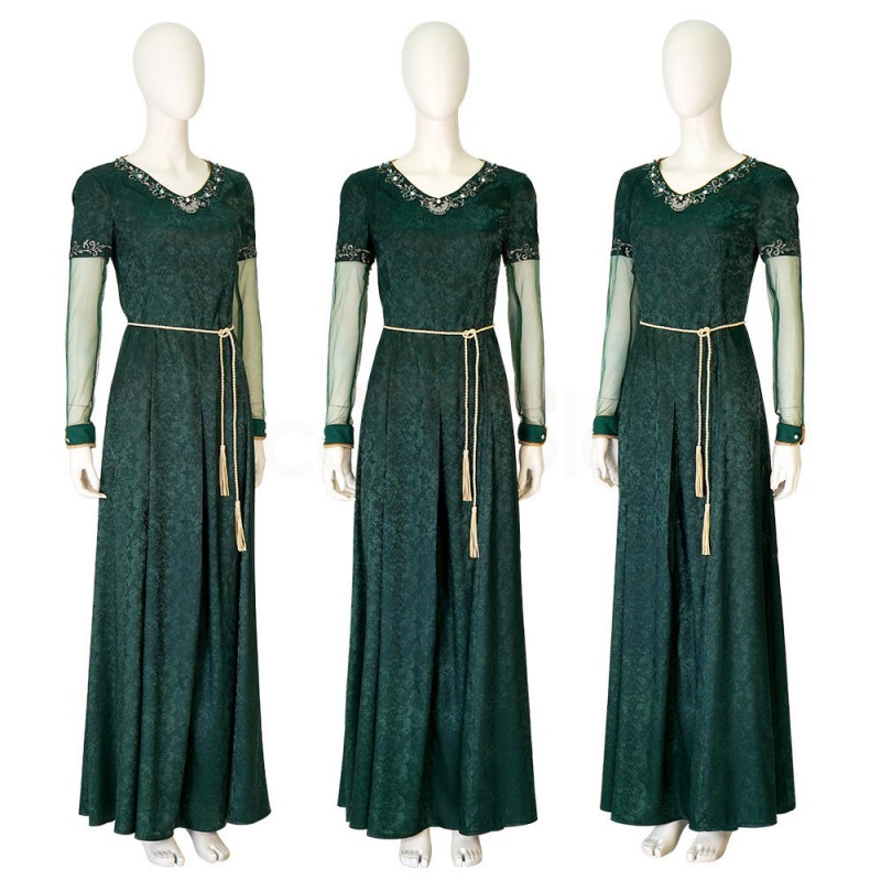 Alicent Hightower Green Dress Cosplay Costume