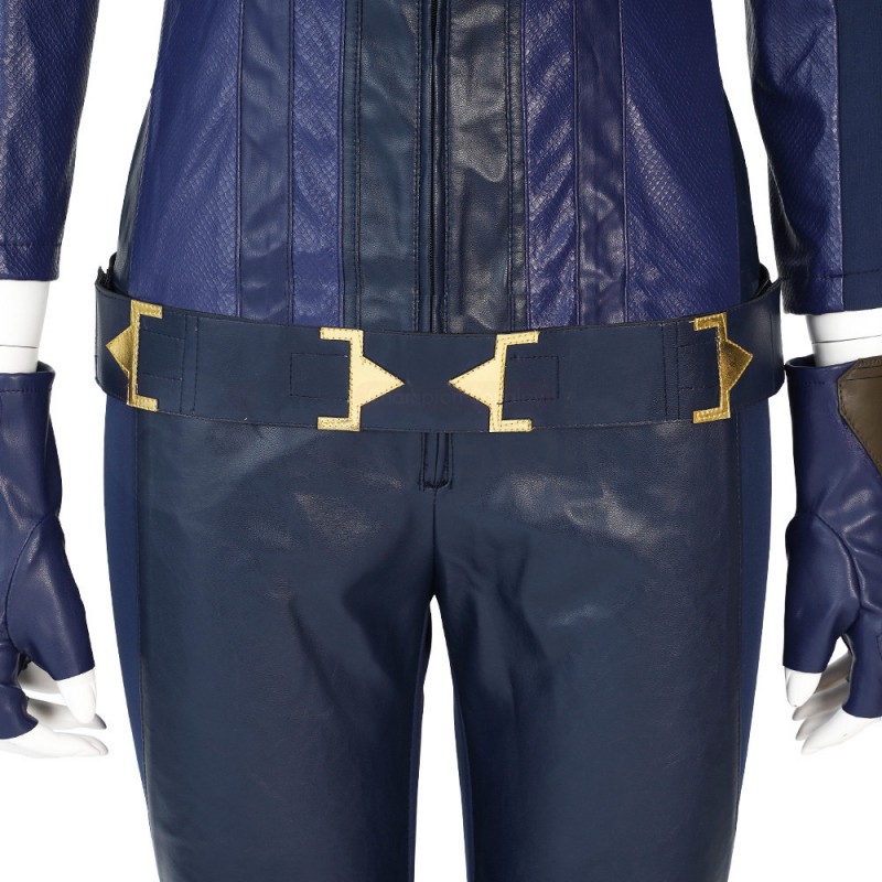 2022 New Captain Marvel Cosplay Suit Carol Danvers Blue Costume