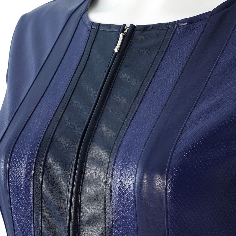 2022 New Captain Marvel Cosplay Suit Carol Danvers Blue Costume