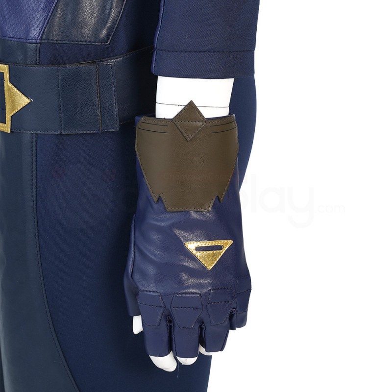 2022 New Captain Marvel Cosplay Suit Carol Danvers Blue Costume