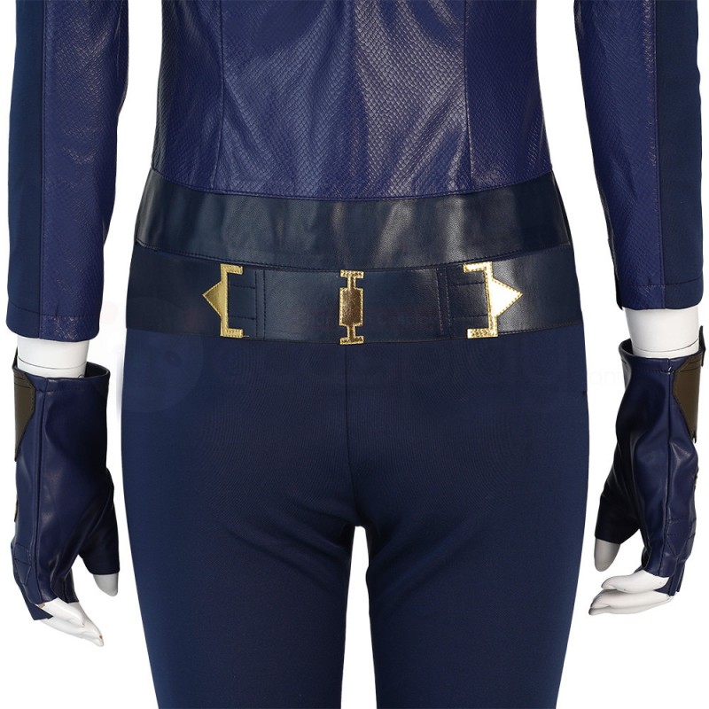 2022 New Captain Marvel Cosplay Suit Carol Danvers Blue Costume
