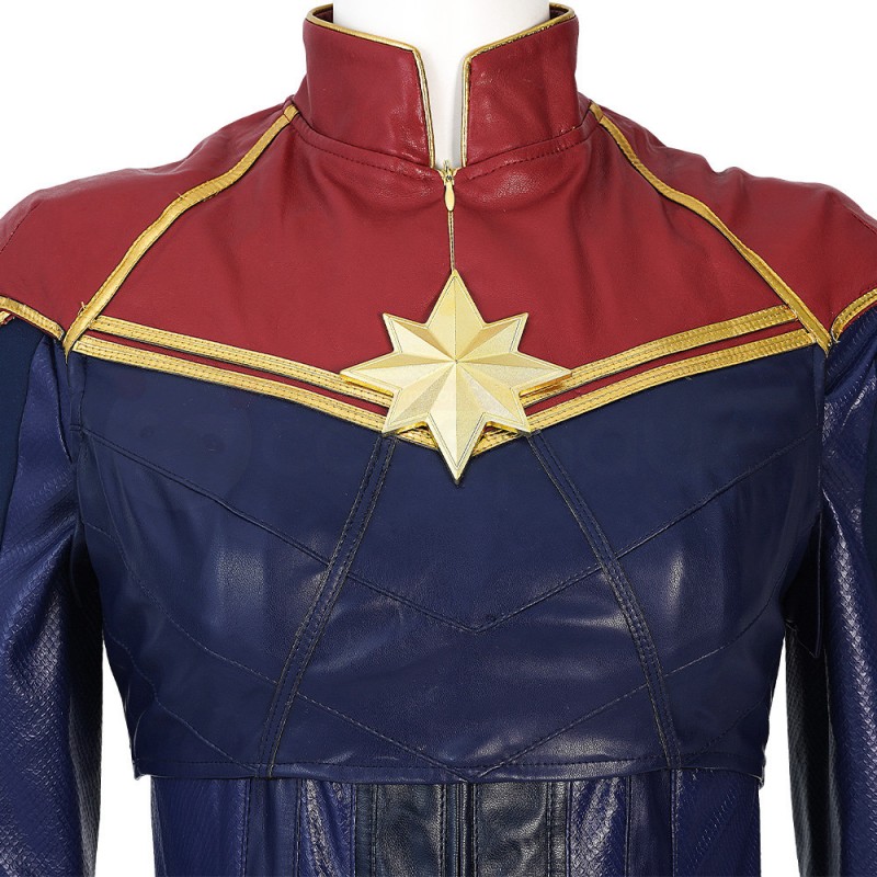 2022 New Captain Marvel Cosplay Suit Carol Danvers Blue Costume