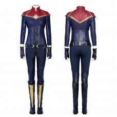 2022 New Captain Marvel Cosplay Suit Carol Danvers Blue Costume