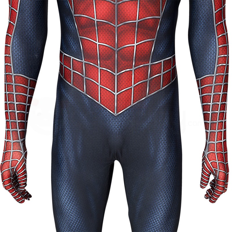 Spiderman Tobey Maguire Jumpsuit Spider-Man Peter Parker Cosplay Costume