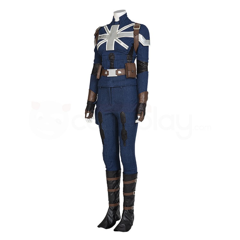 Suppose That Peggy Carter Cosplay Costume Captain Carter Stealth Suit