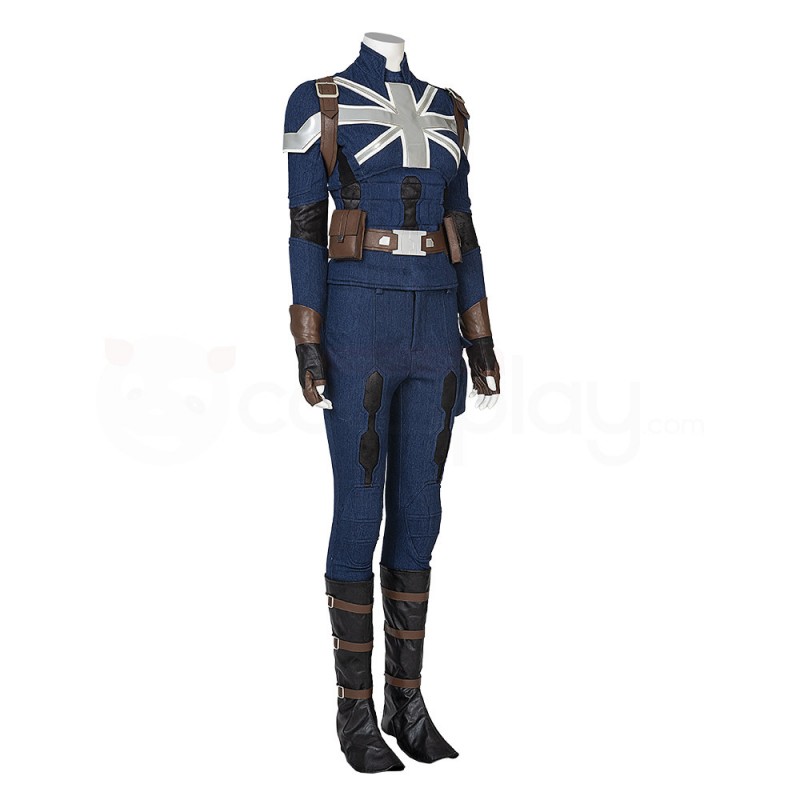 Suppose That Peggy Carter Cosplay Costume Captain Carter Stealth Suit