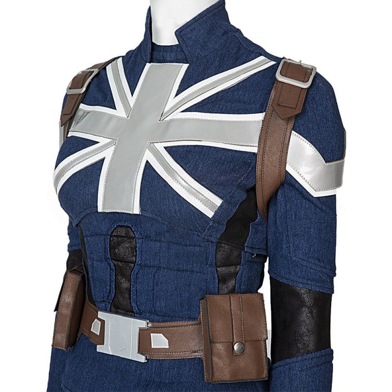 Suppose That Peggy Carter Cosplay Costume Captain Carter Stealth Suit