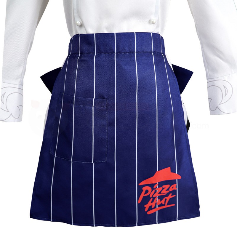 Genshin Impact Eula Pizza Hut Cosplay Costume