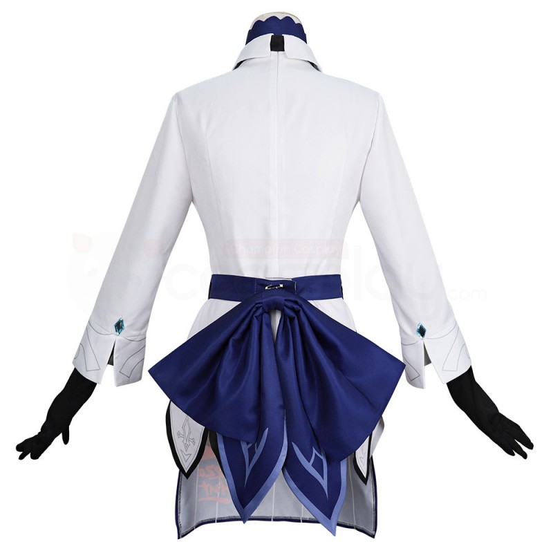 Genshin Impact Eula Pizza Hut Cosplay Costume
