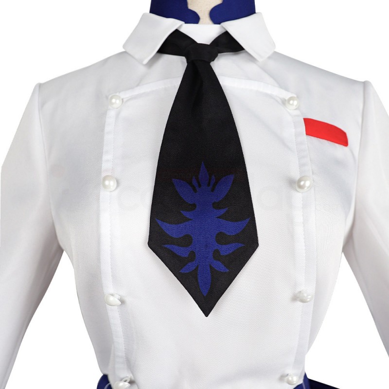 Genshin Impact Eula Pizza Hut Cosplay Costume