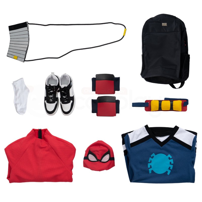 Spider-Man Freshman Year Cosplay Costume Spiderman Peter Parker Jumpsuit