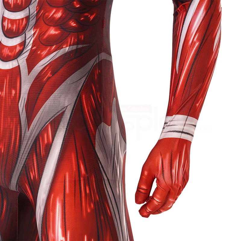 Red Lycra Jumpsuit Anime Cosplay Costume