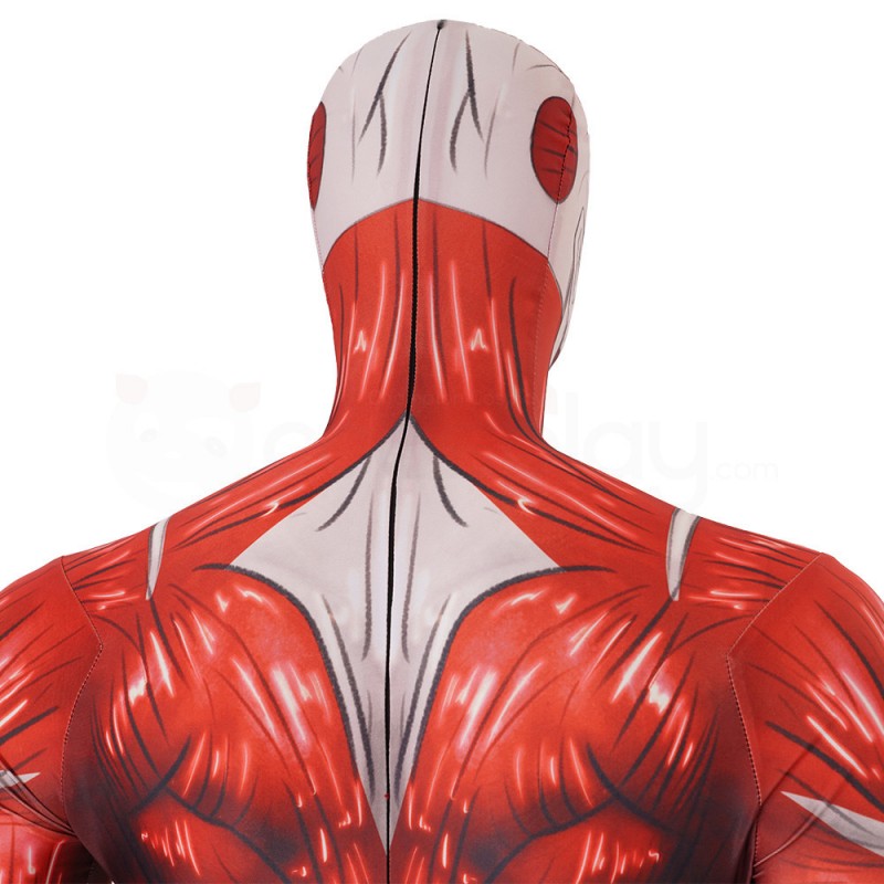 Red Lycra Jumpsuit Anime Cosplay Costume
