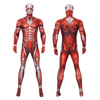 Red Lycra Jumpsuit Anime Cosplay Costume