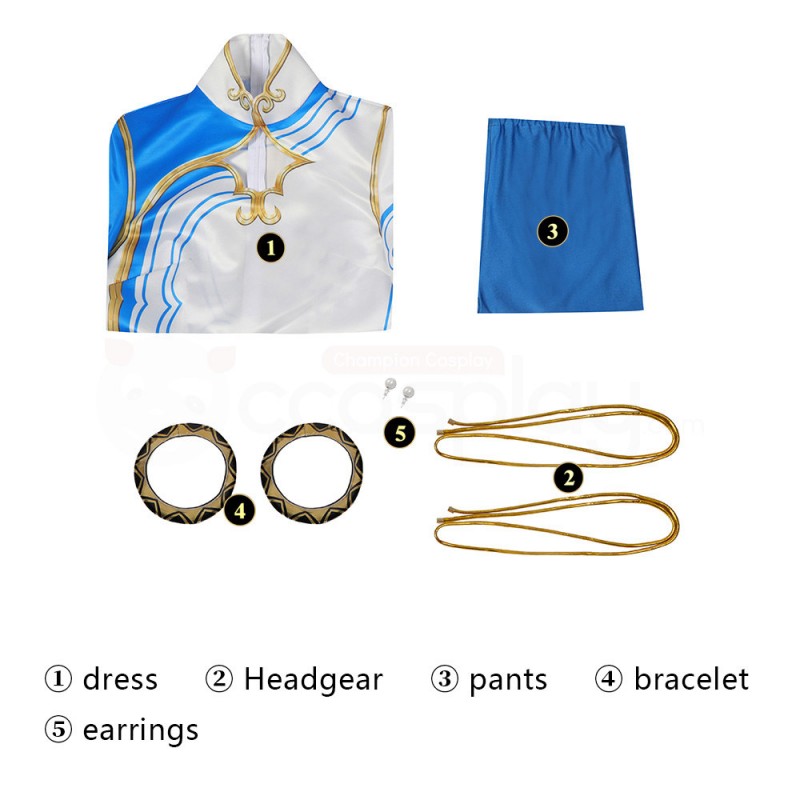 Street Fighter 6 Cosplay Costumes Chun Li Cosplay Suit