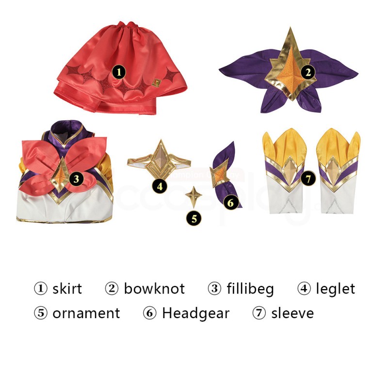LOL Star Guardian Seraphine Cosplay Costume 2022 League Of Legends Cosplay Suit