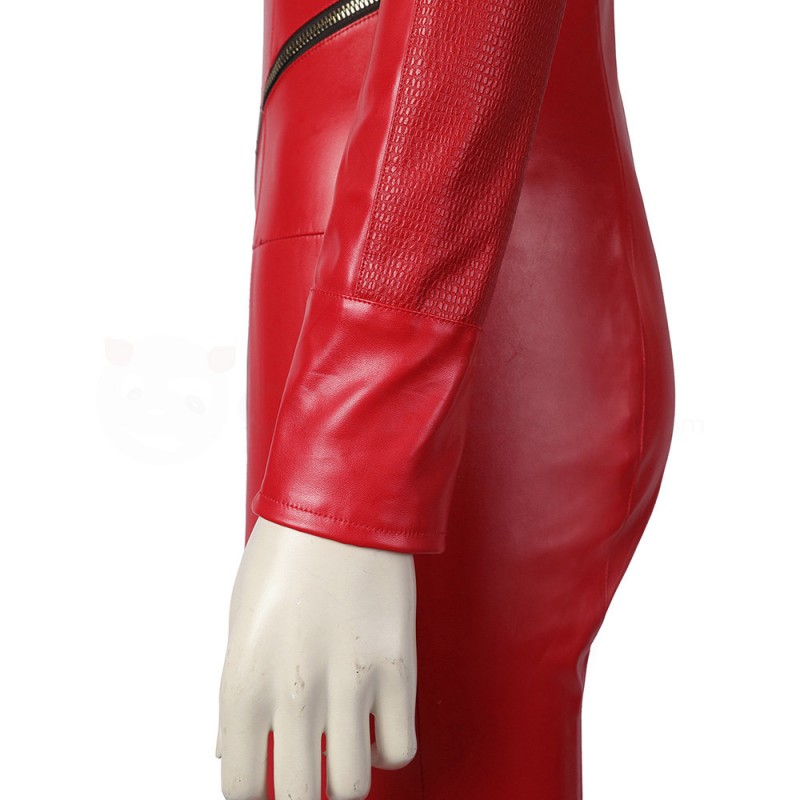 The Umbrella Academy Season 3 Jayme No 6 Cosplay Costume Red Suit