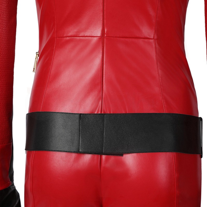 The Umbrella Academy Season 3 Jayme No 6 Cosplay Costume Red Suit