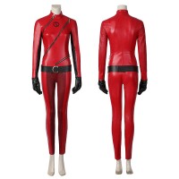 The Umbrella Academy Season 3 Jayme No 6 Cosplay Costume Red Suit