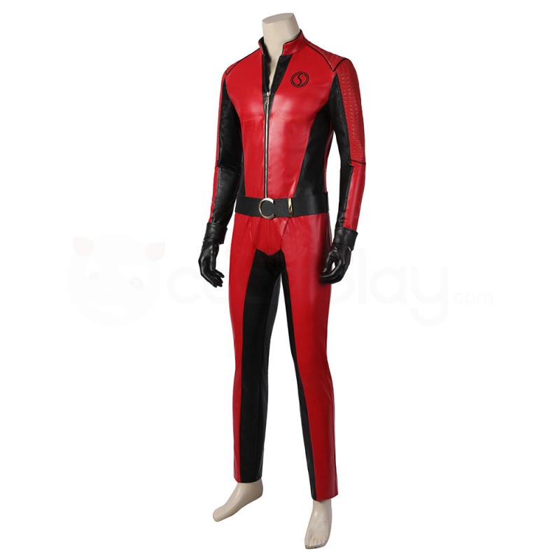 The Umbrella Academy Season 3 Ben 2 Cosplay Costume Red Suit