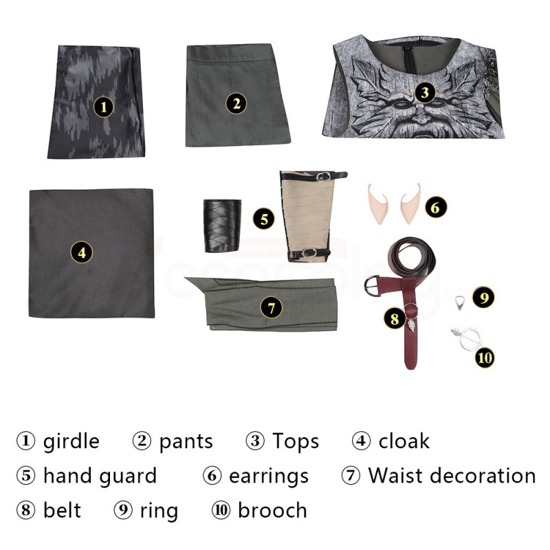 The Lord of The Rings The Rings of Power Season 1 Arondir Cosplay Costumes